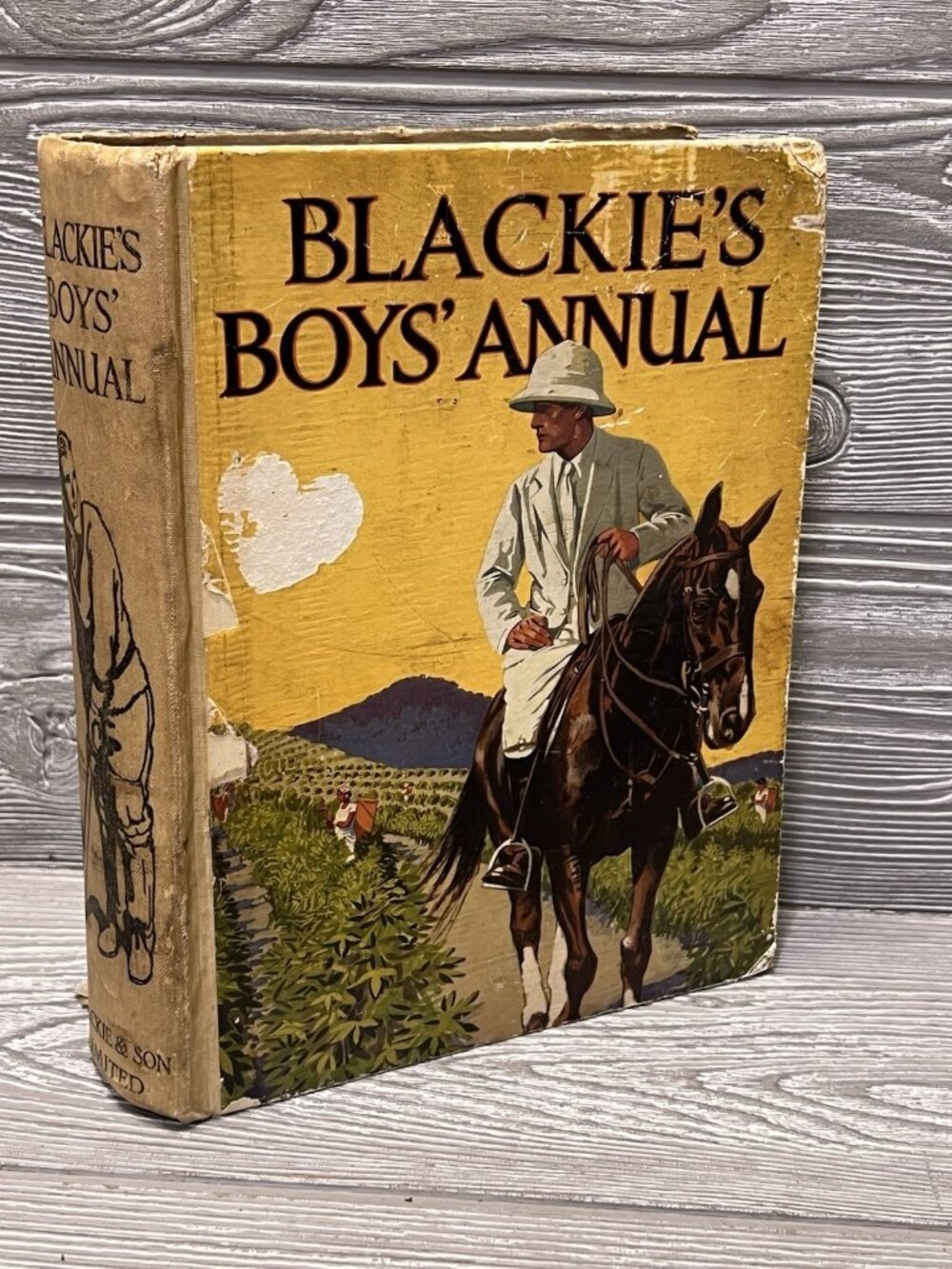 Blackie's Boys Annual Vintage 1931 Hardcover Adventure Stories History RARE